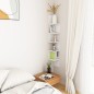 vidaXL Estante de esquina de pared madera contrachapada 20x20x127,5 cm vidaXL Estante de esquina de pared madera contrachapada 20x20x127,5 cm