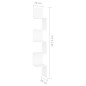 vidaXL Estante de esquina de pared madera contrachapada 20x20x127,5 cm vidaXL Estante de esquina de pared madera contrachapada 20x20x127,5 cm