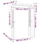 vidaXL Arco con enrejado de madera 150x60x210 cm vidaXL Arco con enrejado de madera 150x60x210 cm