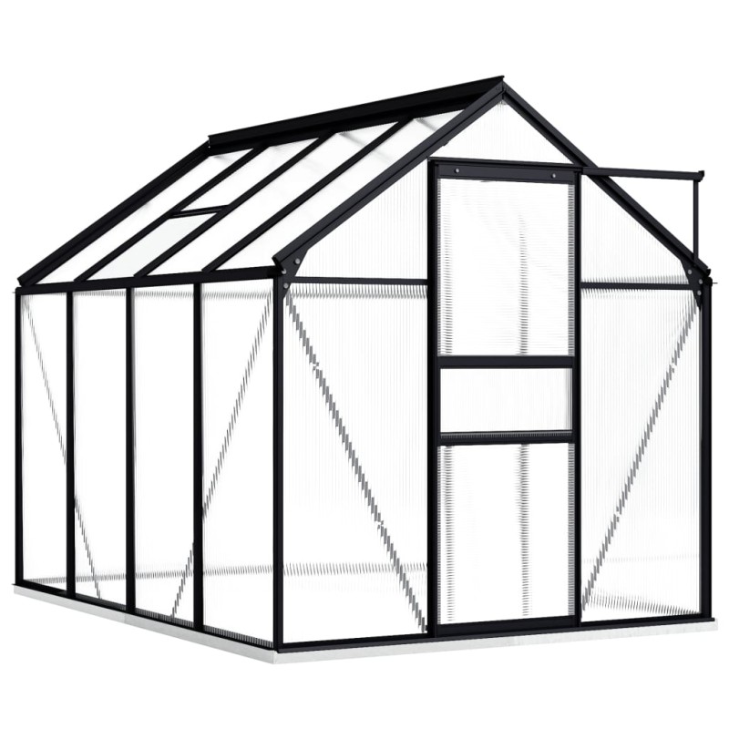 vidaXL Invernadero con marco aluminio gris antracita 4,75 m² vidaXL Invernadero con marco aluminio gris antracita 4,75 m²