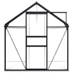 vidaXL Invernadero con marco aluminio gris antracita 4,75 m²	