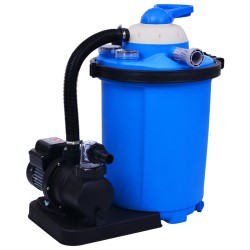 vidaXL Bomba filtro de arena con temporizador 550 W 50 L
