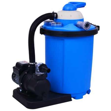 vidaXL Bomba filtro de arena con temporizador 550 W 50 L