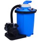 vidaXL Bomba filtro de arena con temporizador 550 W 50 L