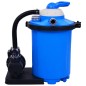 vidaXL Bomba filtro de arena con temporizador 550 W 50 L