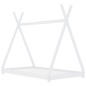 vidaXL Estructura de cama infantil madera maciza pino blanca 70x140 cm vidaXL Estructura de cama infantil madera maciza pino blanca 70x140 cm