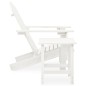 vidaXL Silla con otomana y mesa jardín Adirondack macizo abeto blanco vidaXL Silla con otomana y mesa jardín Adirondack macizo abeto blanco