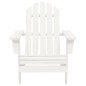 vidaXL Silla con otomana y mesa jardín Adirondack macizo abeto blanco vidaXL Silla con otomana y mesa jardín Adirondack macizo abeto blanco