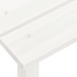 vidaXL Silla con otomana y mesa jardín Adirondack macizo abeto blanco vidaXL Silla con otomana y mesa jardín Adirondack macizo abeto blanco