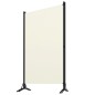 vidaXL Biombo divisor de 3 paneles blanco crema 260x180 cm vidaXL Biombo divisor de 3 paneles blanco crema 260x180 cm