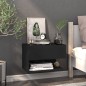 vidaXL Mesitas de noche de pared 2 unidades negras vidaXL Mesitas de noche de pared 2 unidades negras