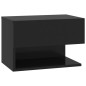 vidaXL Mesitas de noche de pared 2 unidades negras vidaXL Mesitas de noche de pared 2 unidades negras