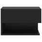 vidaXL Mesitas de noche de pared 2 unidades negras vidaXL Mesitas de noche de pared 2 unidades negras
