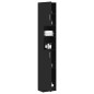 vidaXL Armario de baño madera contrachapada negro 32x25,5x190 cm vidaXL Armario de baño madera contrachapada negro 32x25,5x190 cm