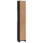 vidaXL Armario de baño madera contrachapada negro 32x25,5x190 cm vidaXL Armario de baño madera contrachapada negro 32x25,5x190 cm