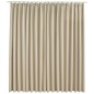 vidaXL Cortina opaca con ganchos beige 290x245 cm vidaXL Cortina opaca con ganchos beige 290x245 cm