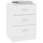 vidaXL Mesitas de noche 2 uds madera contrachapada blanco 38x35x56 cm vidaXL Mesitas de noche 2 uds madera contrachapada blanco 38x35x56 cm