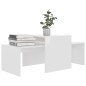 vidaXL Mesa de centro madera contrachapada blanco brillo 100x48x40 cm vidaXL Mesa de centro madera contrachapada blanco brillo 100x48x40 cm