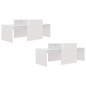vidaXL Mesa de centro madera contrachapada blanco brillo 100x48x40 cm vidaXL Mesa de centro madera contrachapada blanco brillo 100x48x40 cm