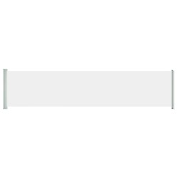 vidaXL Toldo lateral retráctil para patio crema 140x600 cm
