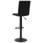 vidaXL Taburetes de cocina 2 unidades terciopelo negro vidaXL Taburetes de cocina 2 unidades terciopelo negro