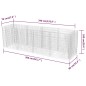 vidaXL Arriate de gaviones de acero 360x90x100 cm vidaXL Arriate de gaviones de acero 360x90x100 cm