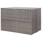 vidaXL Caja de almacenaje jardín ratán sintético gris 150x100x100 cm vidaXL Caja de almacenaje jardín ratán sintético gris 150x100x100 cm