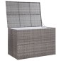 vidaXL Caja de almacenaje jardín ratán sintético gris 150x100x100 cm vidaXL Caja de almacenaje jardín ratán sintético gris 150x100x100 cm