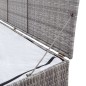 vidaXL Caja de almacenaje jardín ratán sintético gris 150x100x100 cm vidaXL Caja de almacenaje jardín ratán sintético gris 150x100x100 cm