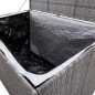 vidaXL Caja de almacenaje jardín ratán sintético gris 150x100x100 cm vidaXL Caja de almacenaje jardín ratán sintético gris 150x100x100 cm