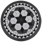 vidaXL Mesa de bistro terraza mosaico negro y blanco 60 cm vidaXL Mesa de bistro terraza mosaico negro y blanco 60 cm