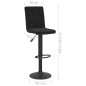 vidaXL Taburetes de cocina 2 unidades terciopelo negro vidaXL Taburetes de cocina 2 unidades terciopelo negro