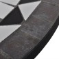 vidaXL Mesa de bistro terraza mosaico negro y blanco 60 cm vidaXL Mesa de bistro terraza mosaico negro y blanco 60 cm
