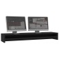 vidaXL Soporte de mesa para pantalla contrachapada negro 100x24x13 cm