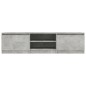 vidaXL Mueble de TV madera contrachapada gris hormigón 140x40x35,5 cm vidaXL Mueble de TV madera contrachapada gris hormigón 140x40x35,5 cm