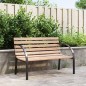 vidaXL Banco de jardín de madera y hierro 120 cm vidaXL Banco de jardín de madera y hierro 120 cm