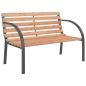 vidaXL Banco de jardín de madera y hierro 120 cm vidaXL Banco de jardín de madera y hierro 120 cm