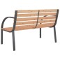 vidaXL Banco de jardín de madera y hierro 120 cm vidaXL Banco de jardín de madera y hierro 120 cm