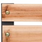 vidaXL Banco de jardín de madera y hierro 120 cm vidaXL Banco de jardín de madera y hierro 120 cm