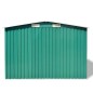 vidaXL Caseta de jardín de metal 257x205x178 cm verde vidaXL Caseta de jardín de metal 257x205x178 cm verde