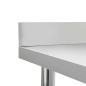 vidaXL Mesa trabajo cocina y salpicadero acero inoxidable 80x60x93 cm
