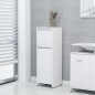 vidaXL Armario de baño madera contrachapada blanco 30x30x95 cm