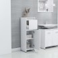 vidaXL Armario de baño madera contrachapada blanco 30x30x95 cm