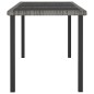 vidaXL Mesa de comedor para jardín ratán sintético gris 180x70x73 cm vidaXL Mesa de comedor para jardín ratán sintético gris 180x70x73 cm