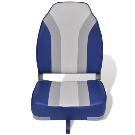 vidaXL Asiento plegable con respaldo alto para embarcación