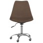 vidaXL Sillas de comedor giratorias 2 unidades tela marrón vidaXL Sillas de comedor giratorias 2 unidades tela marrón