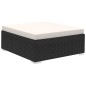 vidaXL Set muebles de jardín 6 piezas y cojines ratán sintético negro vidaXL Set muebles de jardín 6 piezas y cojines ratán sintético negro