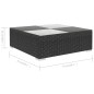 vidaXL Set muebles de jardín 6 piezas y cojines ratán sintético negro vidaXL Set muebles de jardín 6 piezas y cojines ratán sintético negro