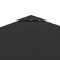 vidaXL Toldo de cenador 2 niveles 310 g/m² 3x3 m negro vidaXL Toldo de cenador 2 niveles 310 g/m² 3x3 m negro