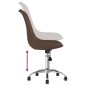 vidaXL Sillas de comedor giratorias 2 unidades tela marrón vidaXL Sillas de comedor giratorias 2 unidades tela marrón